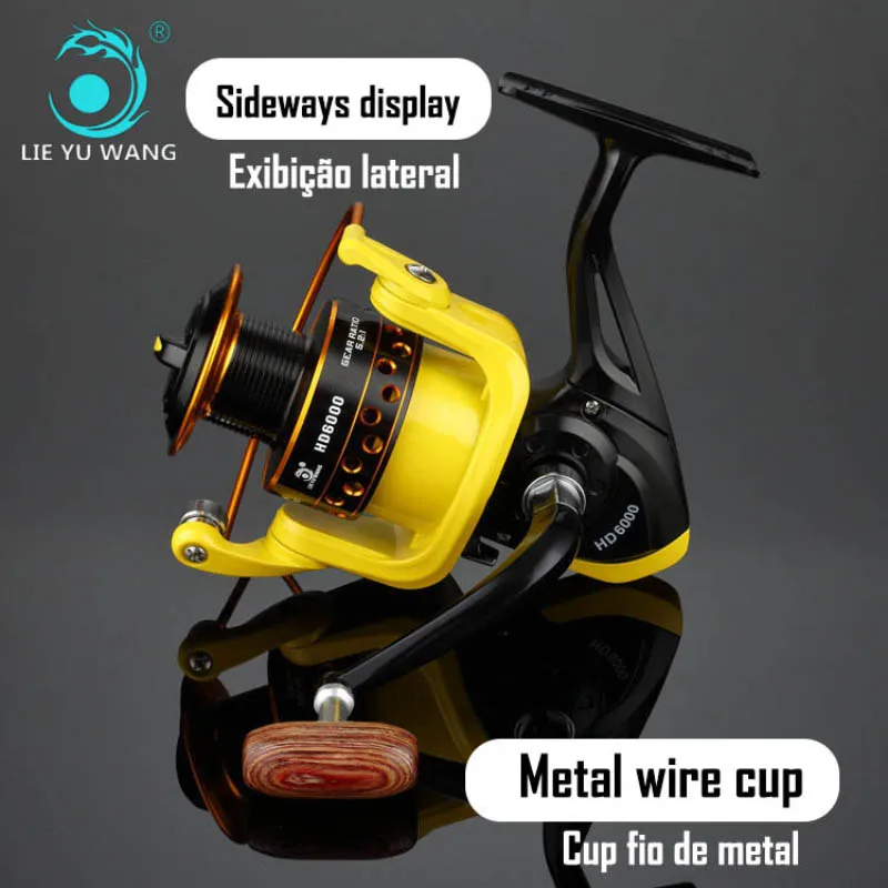 Yumoshi 5.5:1 12BB Molinete Carp Fishing Reel Spin Carp Fishing Reel  Spinning Fishing reels Feeder Carretilha de pesca daiwa