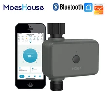 Moes Smart Tuya Bluetooth Water Timer Rain Delay Programmable Irrigation Timer with Automatic and Manual Watering Hub Required
