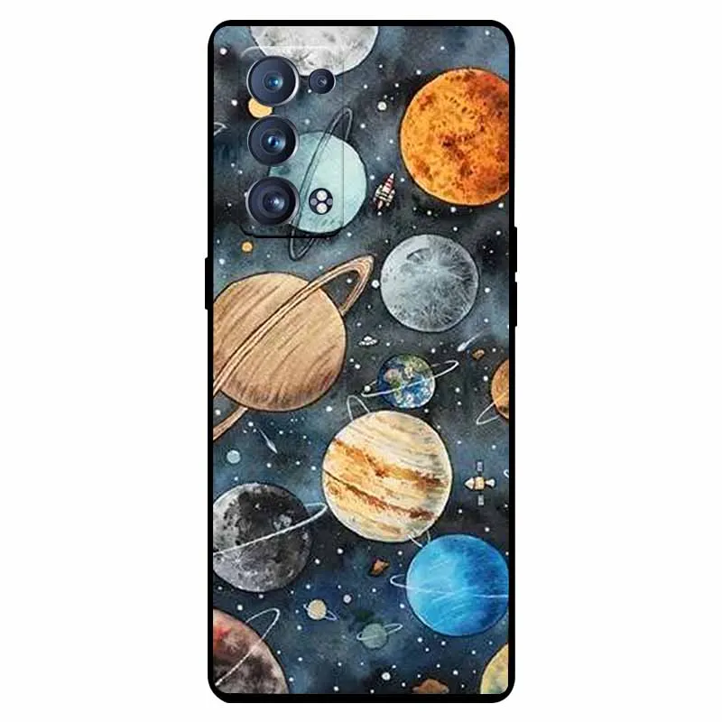 Shockproof Soft Silicone TPU Back Cover for Oppo Reno 6 Pro 5G - Cute and Durable