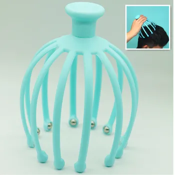 

1Pc Head Massager Body Beads Massage Octopus Hand Held Scalp Head Massager Stress Relax Spa Healing Health Care Beauty Tool