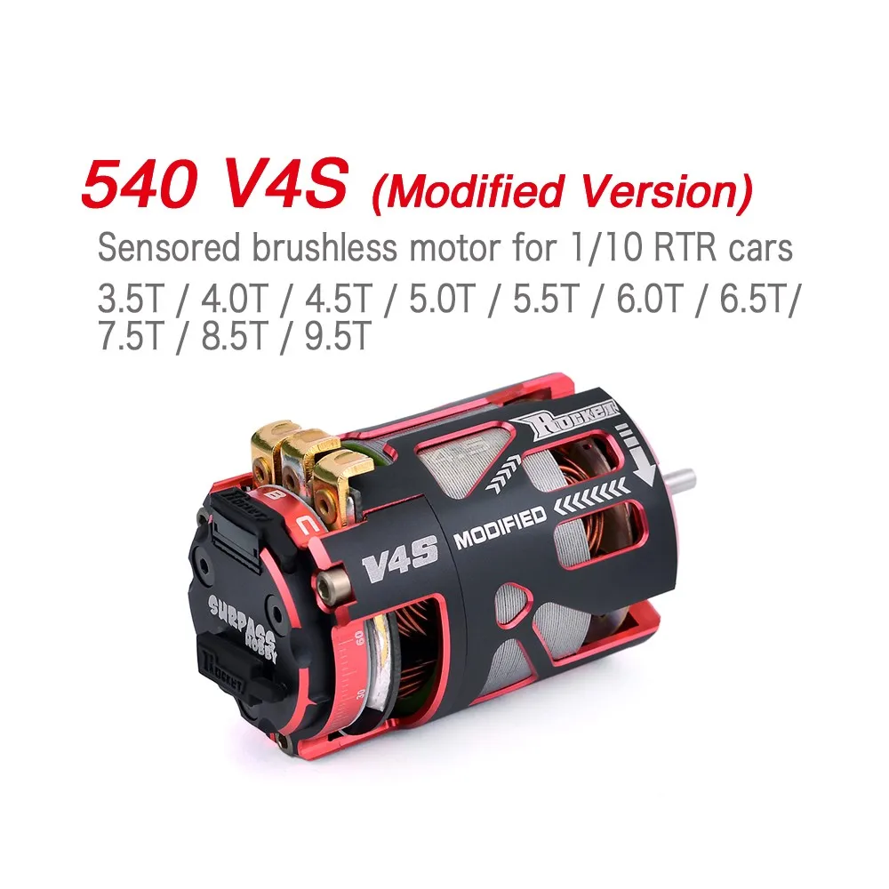 US $47.44 Rocket 540 V4S 45T 85T 135T Sensored Brushless Motor for Modified Drift Spec Stock 110 112 F1 Ca