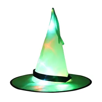 

Halloween Glowing Hat Children Adult Party Prom Dress Up Witch Hat Interesting Design Suitable For Role-playing Decoration