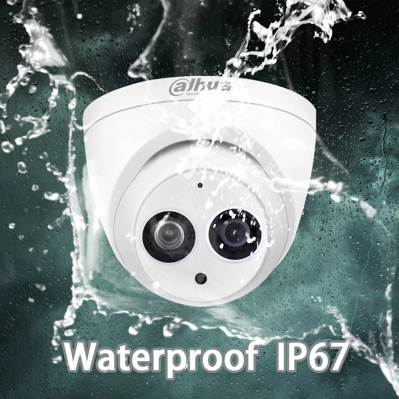  Dahua 1080P starlight POE 2MP IPC-HDW4233C-A Sony dome IP camera built mic H.265 IR30m ​3DNR Waterp