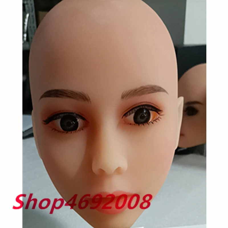 

M7-12 Beautiful Sex Doll Head Factory Site Photo Real And Reliable Female Head Oral Sex Toy