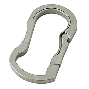 

Backpack Buckle Light Titanium Alloy Portable Carabiner Rock Climbing EDC Tool Keychain