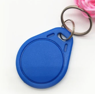 Blue-3 RFID IC keyfobs 13.56 MHz keychains NFC key tags ISO14443A MF 1k token tag for smart access control system - Цвет: Blue-3