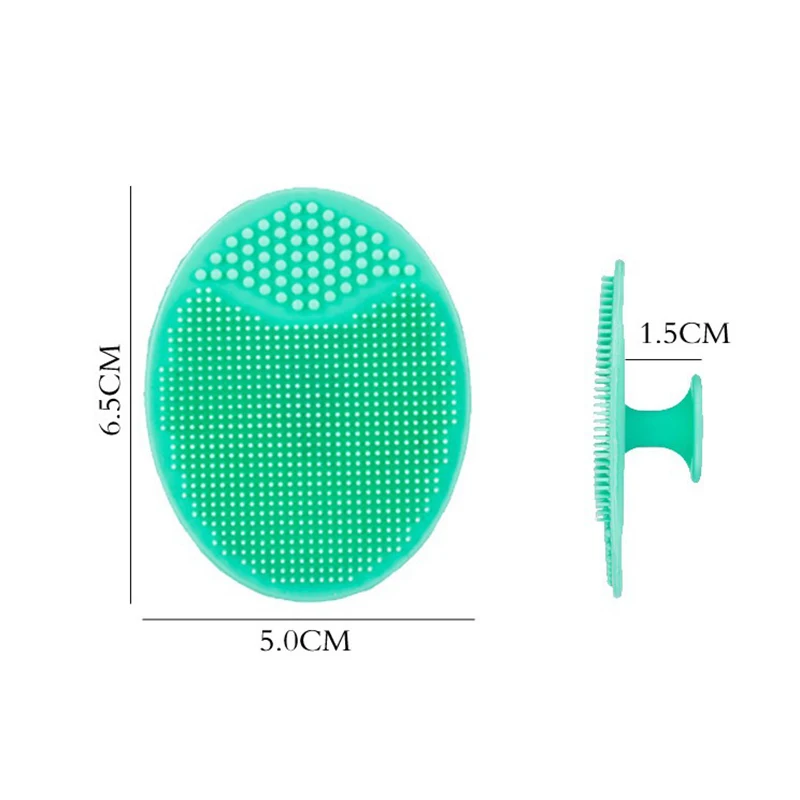 Silica Gel Cleaning Pad Wash Face Facial Exfoliating Brush Skin Scrub Cleanser！Powered Facial