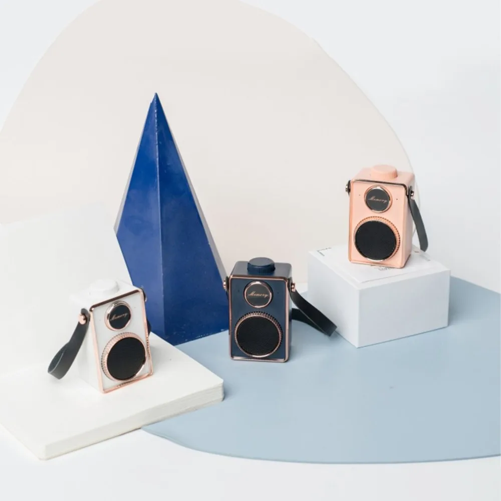 Cm-3 Retro Super Bass Mini Portable Speaker Usb Handfree Small Music Speaker Mp3 Player With Microphone