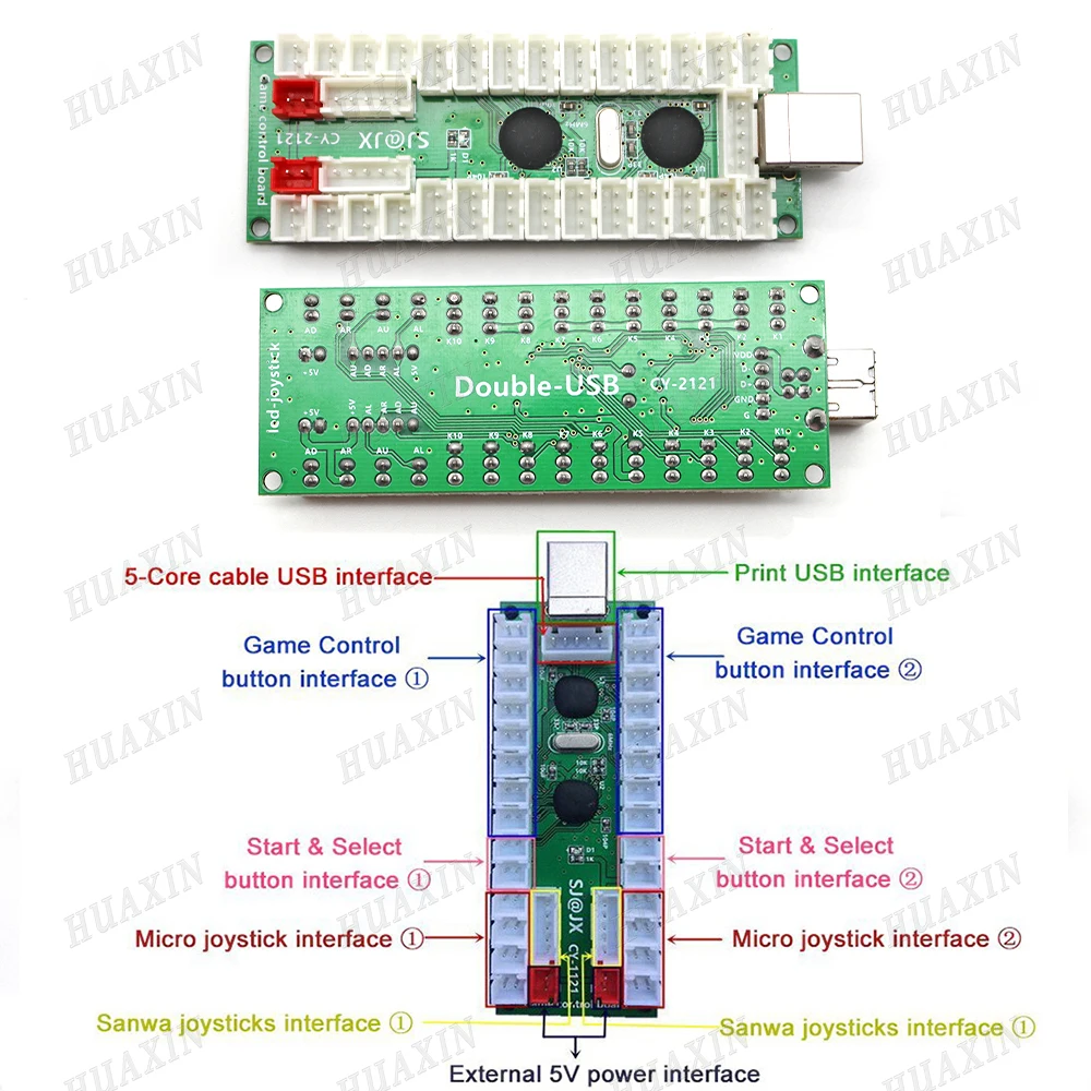 제로 딜레이 인코더 아케이드 캐비닛 DIY 키트, 5V LED 푸시 조명 버튼 복사, SANWA 조이스틱 USB-PC 라즈베리 파이