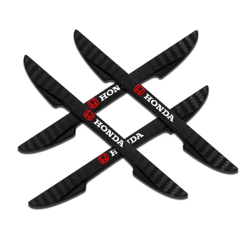 

4PCS Car styling Car Door Bumper Strip Sticker Decal For Honda Mugen Power Civic Accord CRV Hrv Fit Jazz TYPER Car Accessories