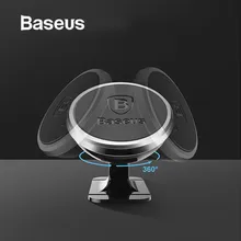 Baseus, магнитный автомобильный держатель для iPhone, samsung, универсальный держатель для телефона, подставка в машину, вращение на 360 градусов, автомобильный держатель для телефона