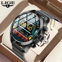 

LIGE Smart Watch Men Waterproof Bluetootn Call Men's Wrist Watch Heart Rate Blood Pressure Smart Watch For Huawei Xiaomi Apple