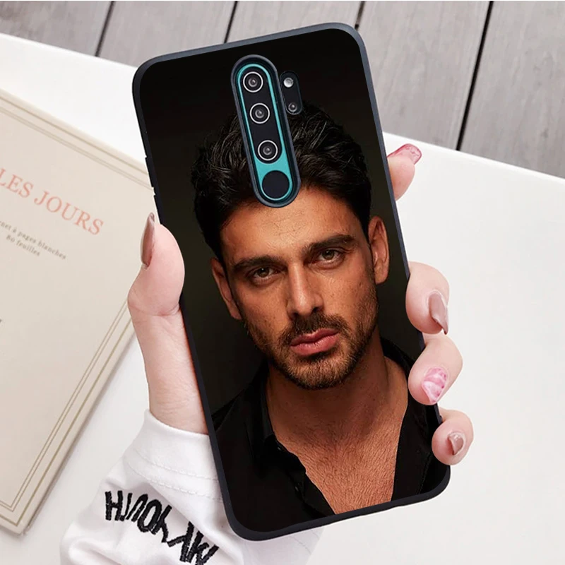 Michele Morrone black Silicone Phone Case For Redmi note 8 7 Pro S 8T for redmi 9 7A Cover Shell xiaomi leather case