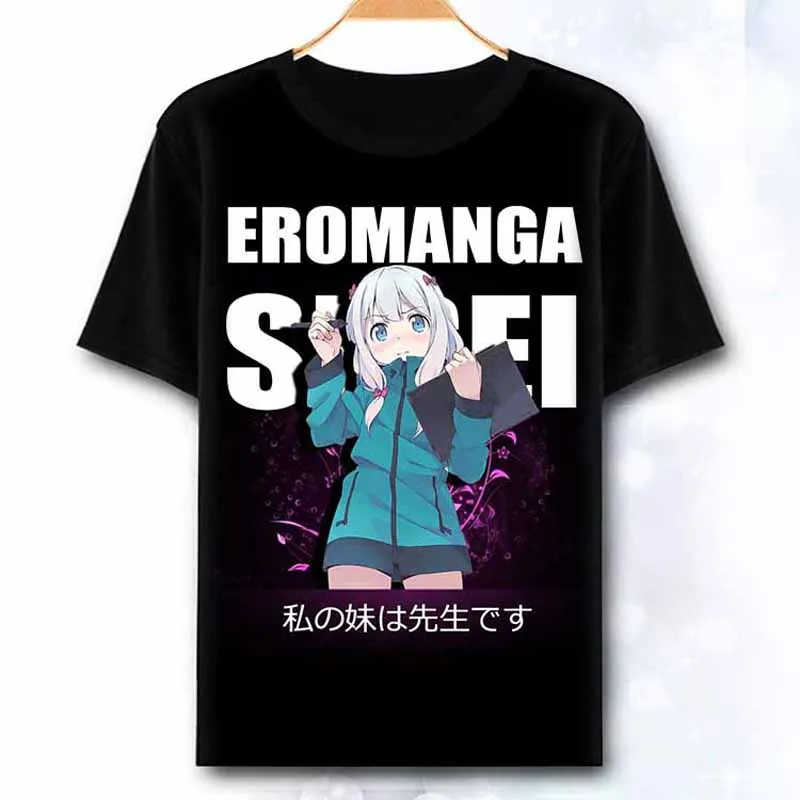 Новинка футболка Eromanga Sensei Izumi Sagiri Аниме Косплей Футболка Модные мужские топы