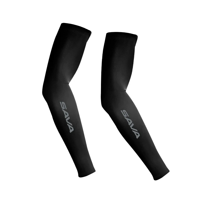 

2021 Summer Sunscreen Anti-UV Breathable Ice Silk Sleeves Outdoor Sports Letter Printing Men and Women Cool Elastic Arm Sleeves