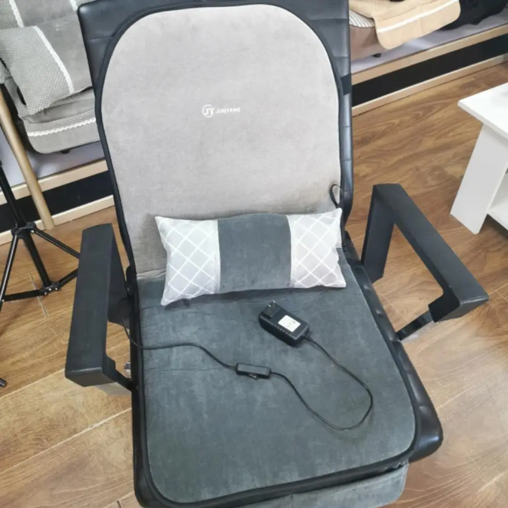 

New Heating Cushion Chair Cover Soft Flannel Winter Warm-up Mat Seat Cushion Back Heating Warmer Home Office Thermal Supplies