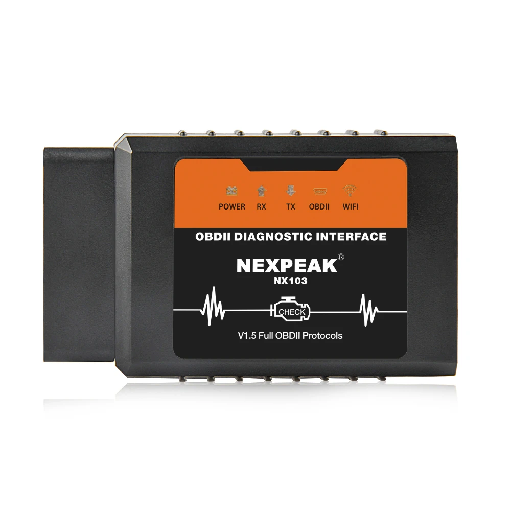 car inspection equipment NEXPEAK NX103 ELM327 V1.5 WIFI OBD2 Scanner Car Diagnostic Tool Pic18f25k80 Obd2 Scaner Auto Diagnostic Scanner ELM327 car battery charger price