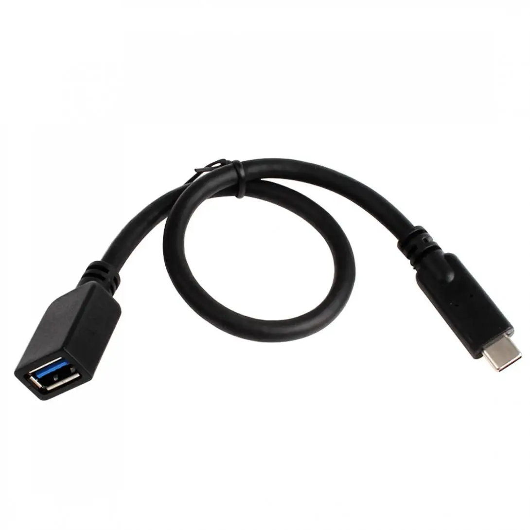 DiGiYes USB 3.1 TypeC to USB 3.0 Type A Female Cable, 30CM/1Ft Data Sync Charging Cord for TypeC Supported Devices