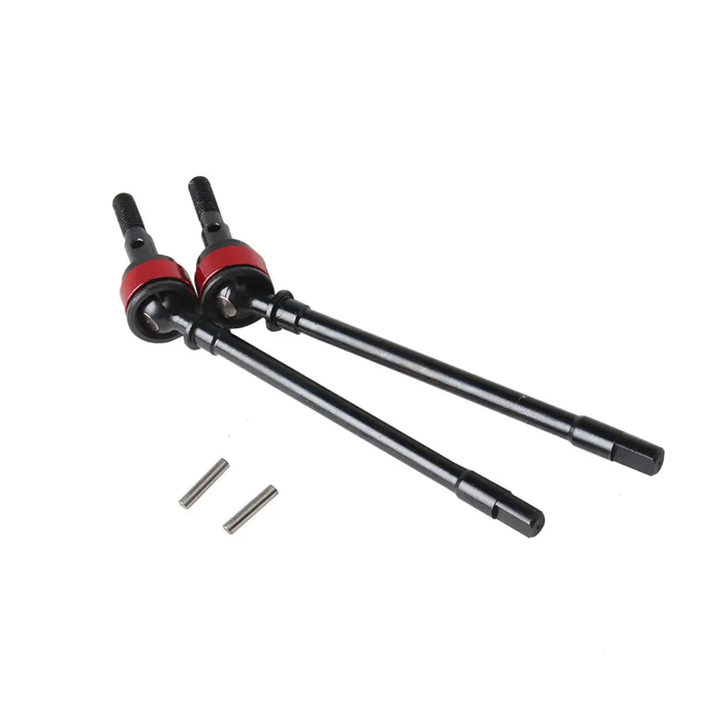 

1 Pair Aluminum Alloy RC Steel Front Axle CVD Universal Drive Shaft Dogbone for Axial SCX10 1/10 RC Crawler Car