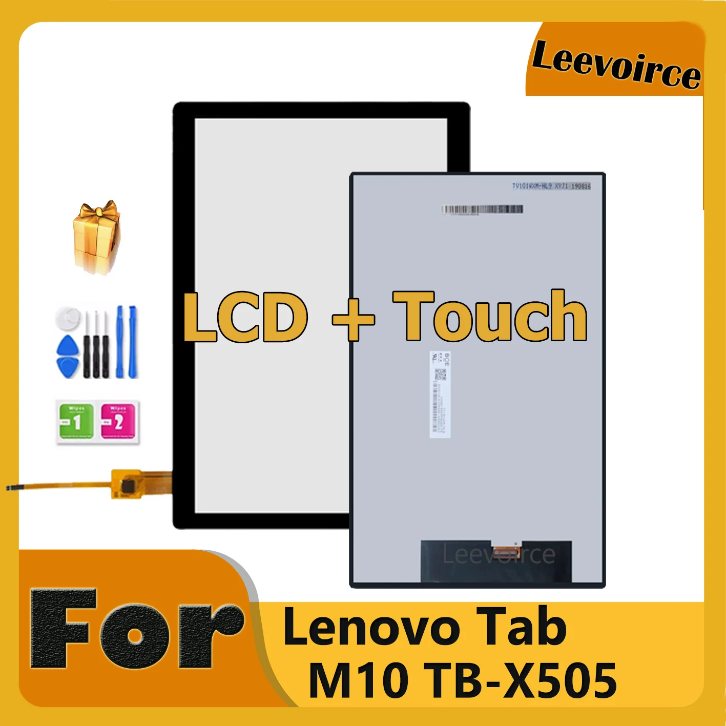 LCD With Touch Screen Display Digitizer Assembly Replacement 100%Test For Lenovo Tab M10 TB-X505 X505 TB-X505F TB-X505L TB-X505X |