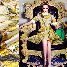 135 см Ширина шелковой органзы метр 14 мм натуральный шелк ткань с принтом хрустящее платье органза атласная ткань оптом шелковая ткань