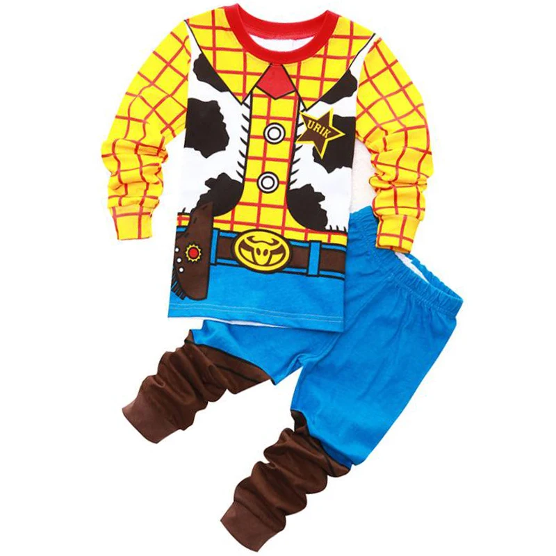 Спортивный костюм с человеком-пауком для маленьких мальчиков рождественские Комбинезоны из 2 предметов, комплекты детской одежды, блузка, рубашка, пижамный комплект со штанами - Цвет: Yellow