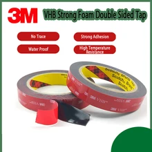 

3M VHB Double Sided Tape Powerful Acrylic Adhesive Strong Sticky Adhesive Anti-temperature Waterproof For Car Office Home Use