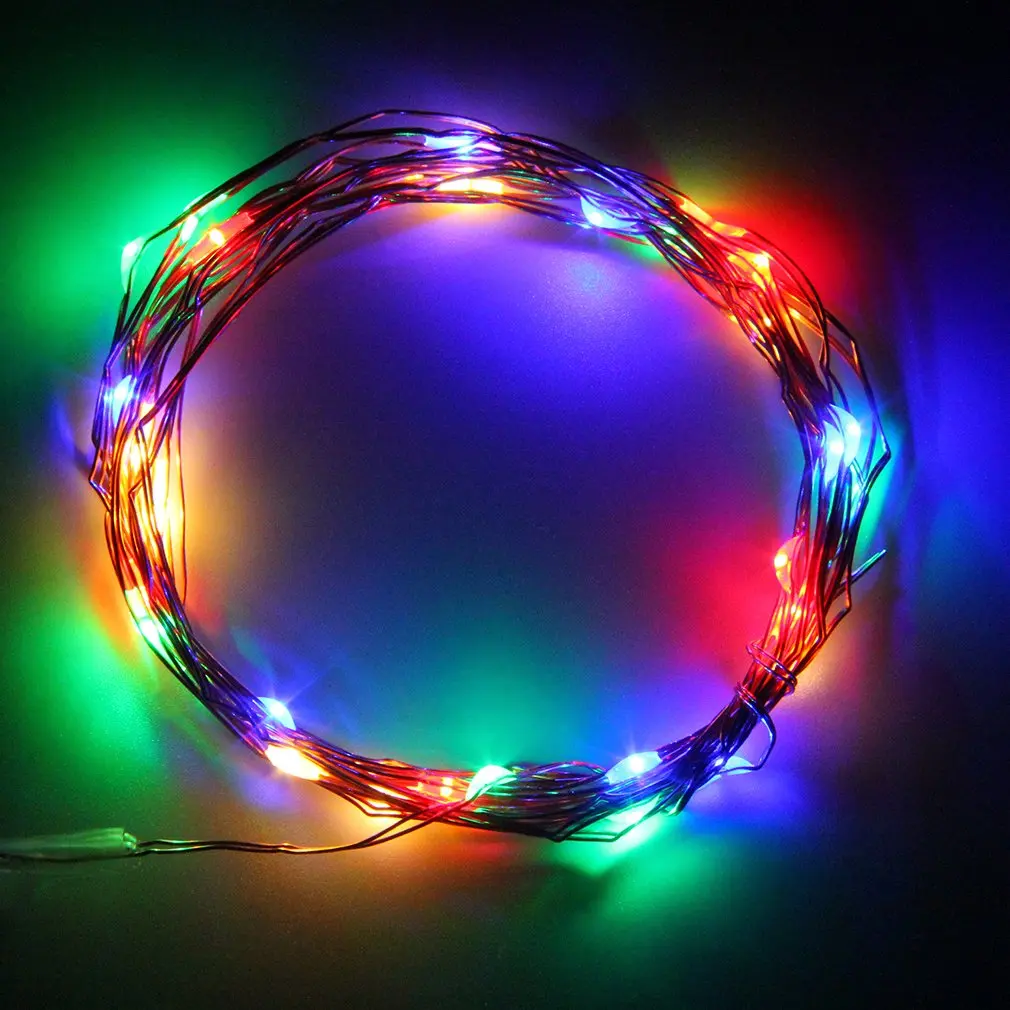 

3M 30LED Colored String Copper Wire Xmas Party String Fairy Light Battery Operated Wedding Wonderful Decoration Light