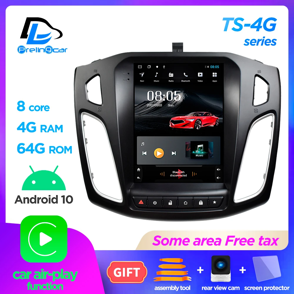 US $223.86 4G Lte Vertical Screen Android 100 Car Gps Multimedia Video Radio Player For Ford Focus 20112019 Years Navigation Stereo