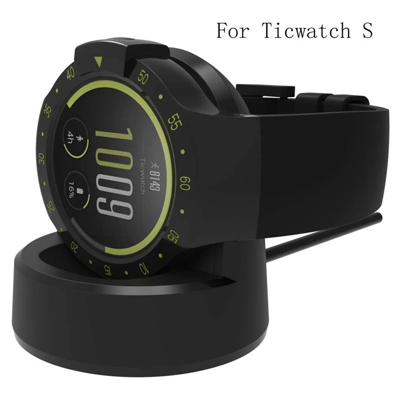 Зарядное устройство Ticwatch E, сменная зарядная док-станция для передачи данных, совместимая с док-станцией Ticwatch E/S с зарядным устройством 5 футов