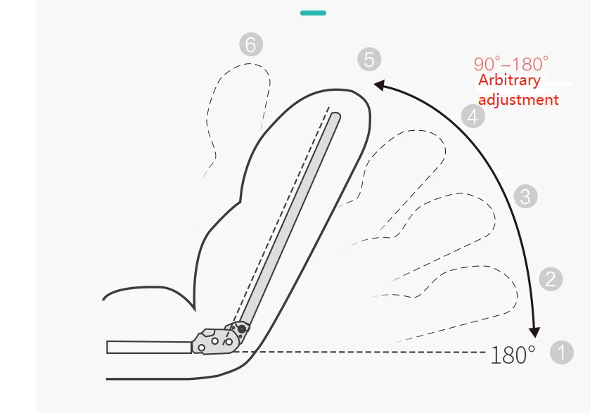 Long three body adjustable bed back chair multifunctional sofa bed feeding chair modern living room furniture waist chair