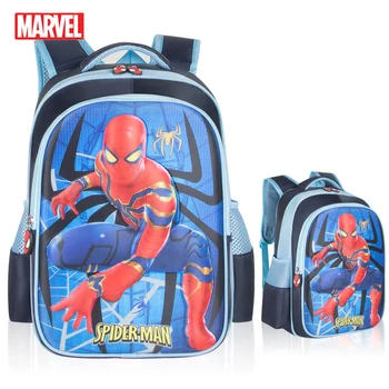 

Marvel Cartoon Character Spider-Man Children's School Bag Fashion Personality Boy Backpack School Student Zipper Backpack