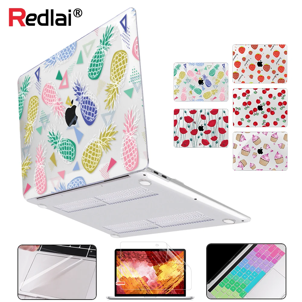 Для MacBook Air Pro 13 чехол A2159 A1932 Air Pro retina 13,3 15,4 дюймов A1466 чехол для ноутбука с клавиатурой Защитная пленка для экрана