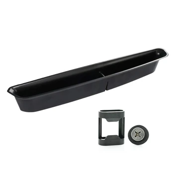 

GrabTray Passenger Storage Tray Organizer, Rear License Plate Bottle Opener for Jeep Wrangler JL JLU Interior Accessory