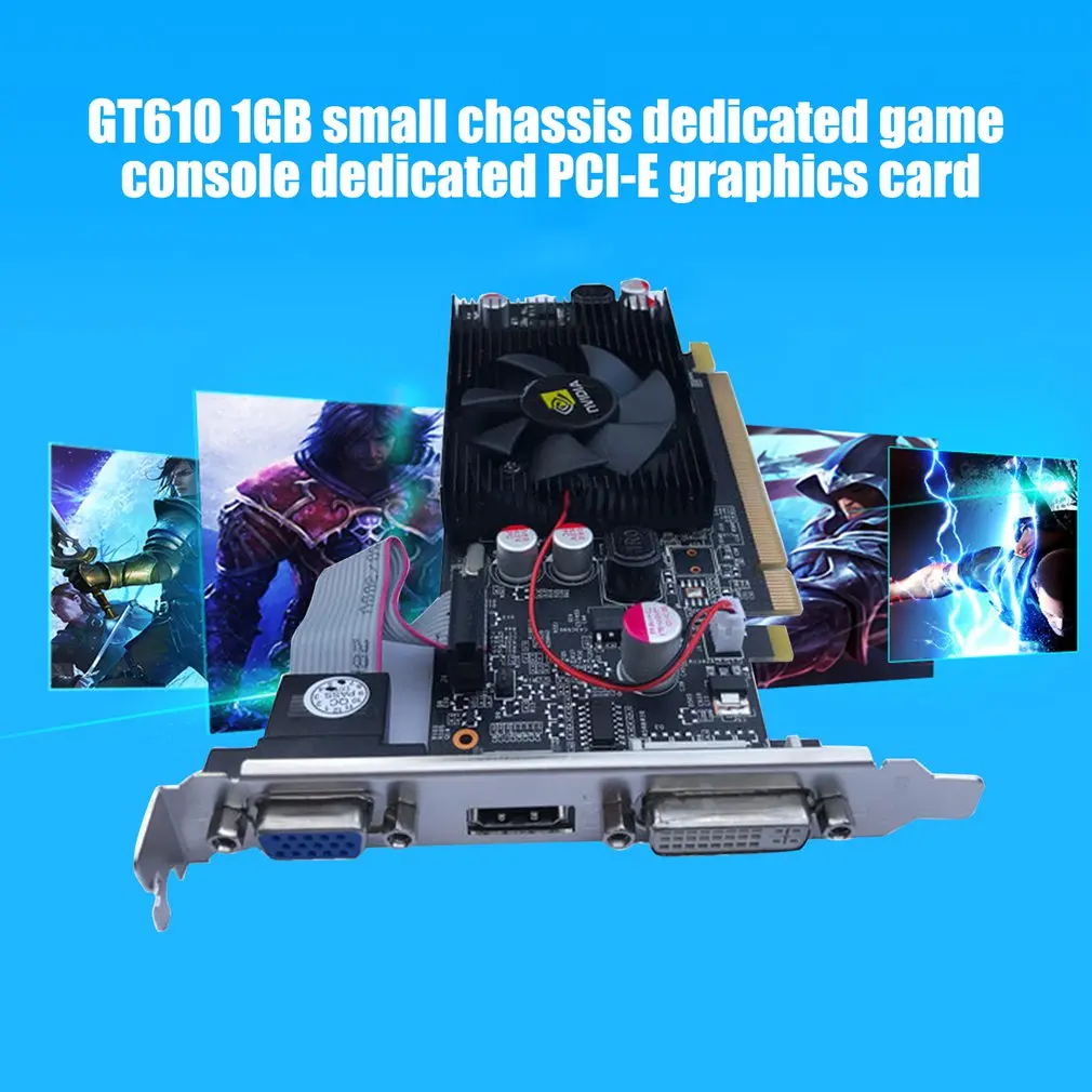 Видеокарта PNY NVIDIA GeForce VCGGT610 XPB 1 ГБ DDR3 SDRAM PCI Express 2 0|Карты видео- и ТВ-тюнеров| |