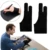 HUIYOU 2pcs Black 2 finger artist glove anti-fouling for drawing painting digital tablet writing glove for Art Students