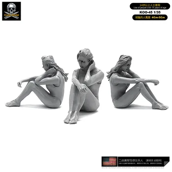 

1/35 Beach Bikini Beauty Resin Soldier Model Kits Koo-45