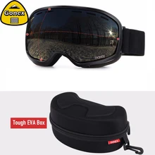 Gonex OTG лыжные очки для сноуборда и лыж очки мужские и женские UV400 защита двойные сферические линзы для зимних видов спорта