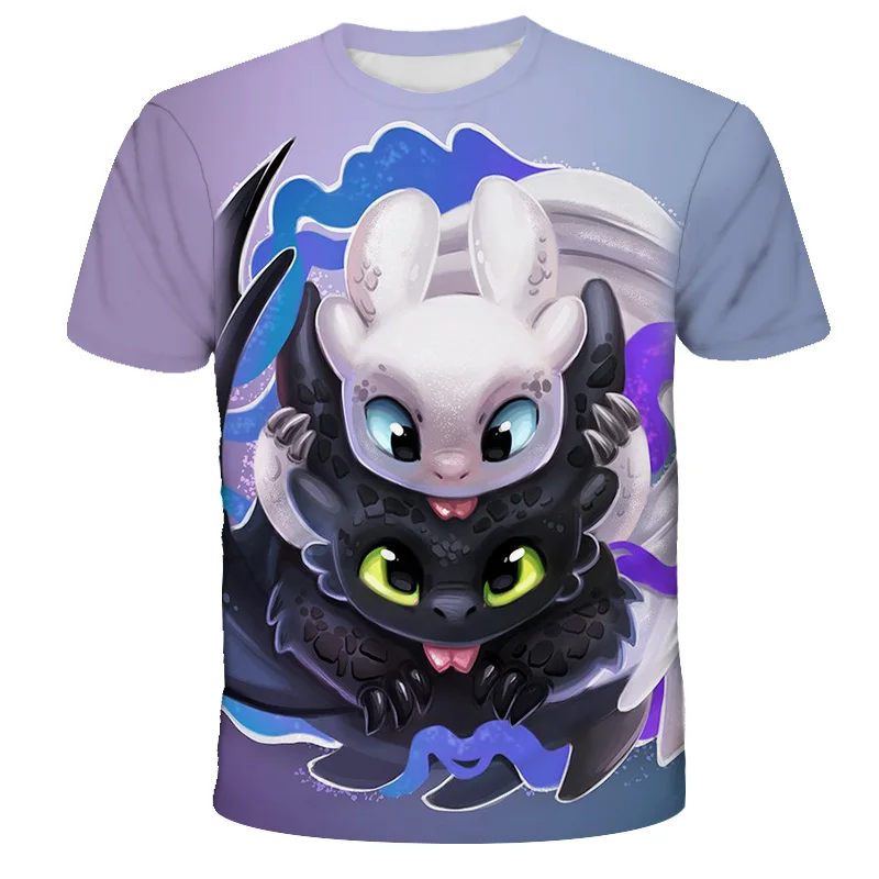 How to Train Your Dragon 3d Tshirts Men Anime Toothless Print Hot Sale T shirts Cartoon T-shirts Cool Plus Children Top | Мужская одежда