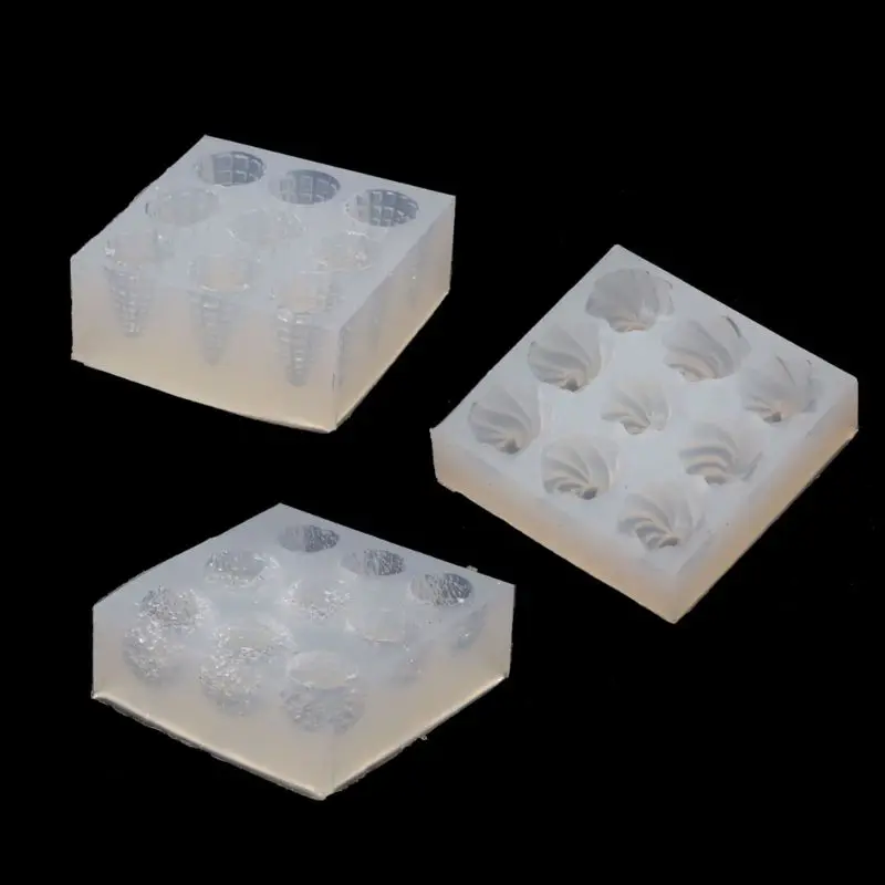 3D мини брелок в виде конуса мороженого полимерные формы мороженое еда подвеска