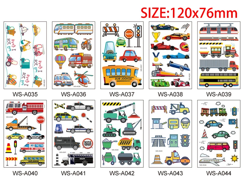 12x7.6cm Cartoon Cute Tattoo Design for Woman Man Kid Football Space Heart Sea Animal Bear Mermaid Sticker Temporary Body Tattoo (23)