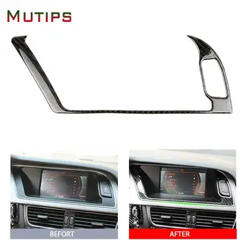 

Mutips Carbon Fiber Car Inner Console GPS Navigation NBT Screen Frame Trim Sticker Accessories for Audi A4 B8 A5 Q5 2009-2016