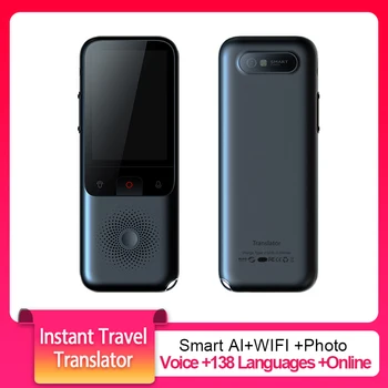 

T11 Instant Travel Translator Voice Smart WIFI 138 Languages Online Offline Dialect Real-time Recording Translation HD