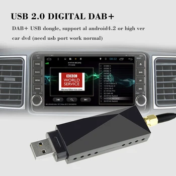 

Hot DAB Car Radio Tuner Receiver USB Stick DAB Box for Android Car DVD include Antenna USB Dongle Digital Audio Broadcasting