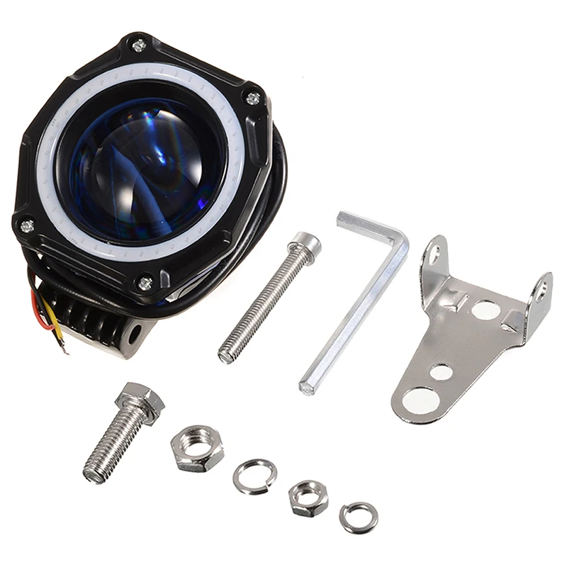

Mayitr 3" Light LED 9-32V 20W 1800LM Work Light Spot Angel Eye Driving Fog Lamp Car Off-road 6000K