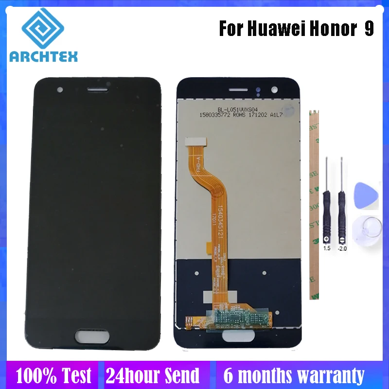 

5.15 inch For Huawei Honor 9 STF-L09 STF-AL10 STF-AL00 LCD Display + Touch Screen with Frame Digitizer Assembly Parts