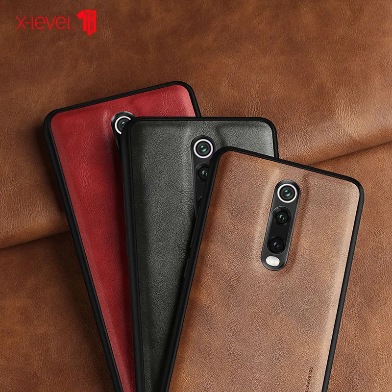 Чехол X Level для Xiaomi Mi 9T Pro кожаный мягкий силиконовый чехол в стиле ретро Redmi K20 Note 8