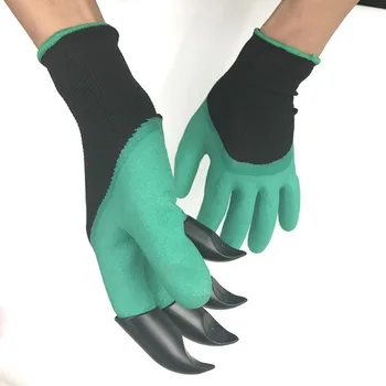 

by dhl 200 Pair practical Green Garden Gloves with Claws Dig and Plant Safe for Rose Pruning Gloves Mittens Digging Gloves