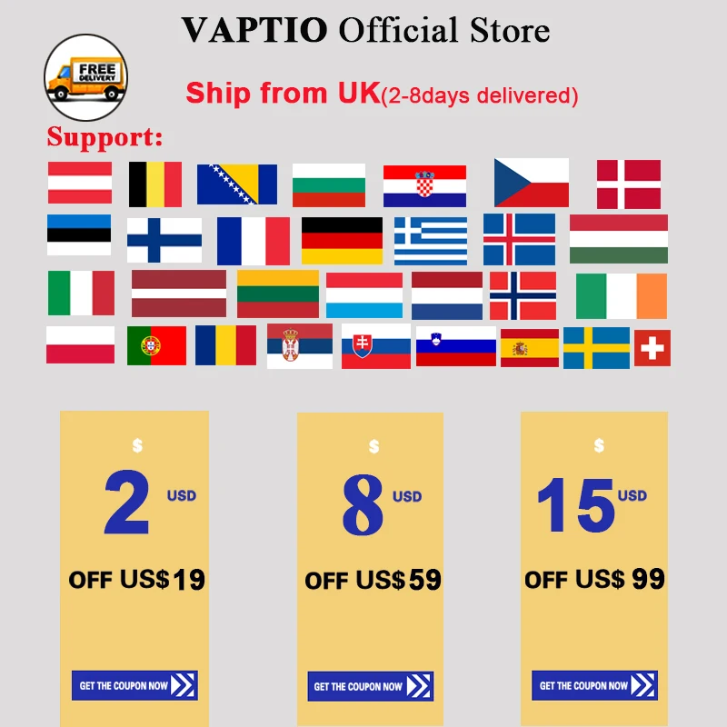 Доставка из Великобритании! Vaptio N1 Pro LITE 200W Vape электронная сигарета с 2 0 мл