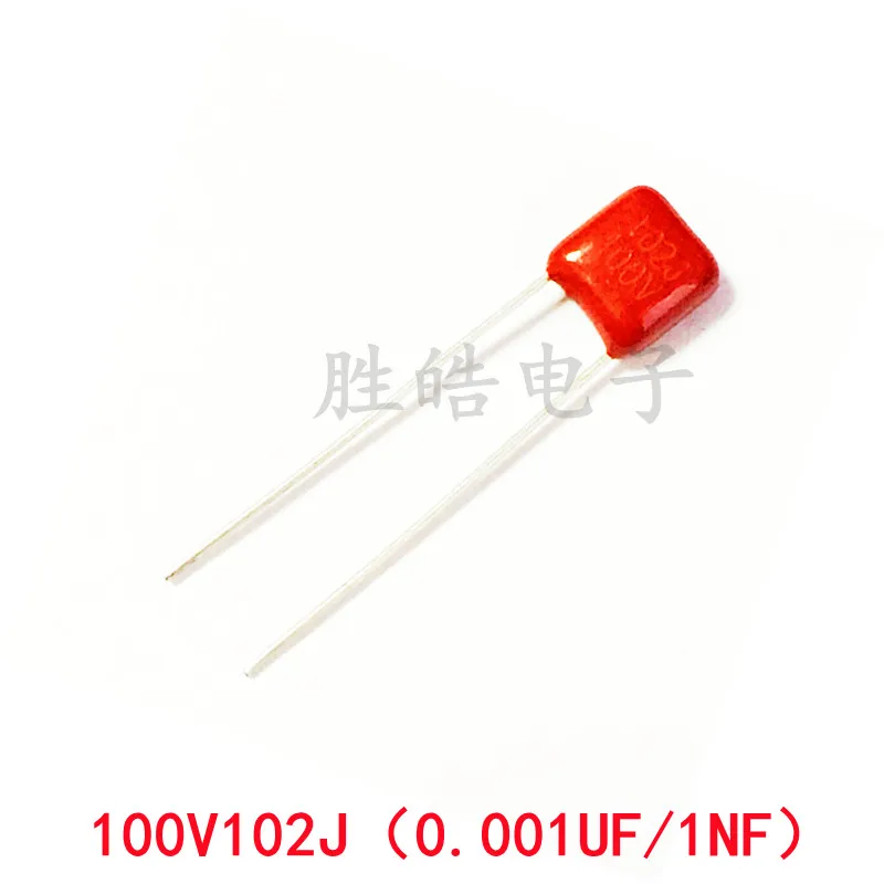 20PCS 100V102J 5% High Quality 0.001UF Pitch=5mm 1NF 100V 102 102J CBB Polypropylene Film Capacitor 20pcs 100v222j 5% high quality 0 0022uf pitch 5mm 2 2nf 100v 222 222j cbb polypropylene film capacitor